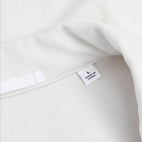 Uniqlo Women’s L UV Off White Lightweight Blazer Jersey Jacket NWT Avant Garde - Picture 5 of 8